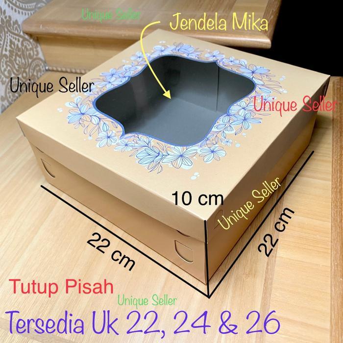 JUAL [Isi10] Dus Box Kotak Hampers GOLD EMAS 22x22x10 24x24x10 26x26x12 28x28x28x12 22x22 24x24