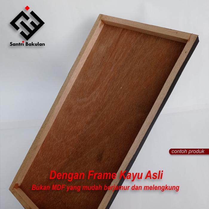 Kaligrafi Ayat Kursi Jumbo 1 Meter dengan Frame Kayu Asli - Lukisan Kaligrafi Dinding Estetik Hadiah
