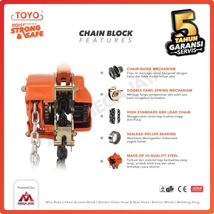 Chain Block / Takel 1 Ton x 3 Meter TOYO