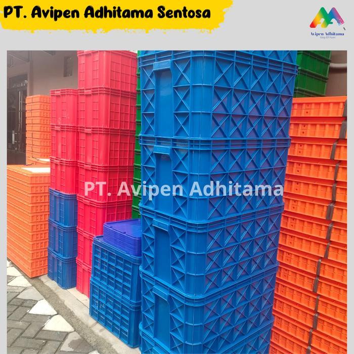 Keranjang Industri Rabbit Kontainer Plastik Container Box Serbaguna Type 2002