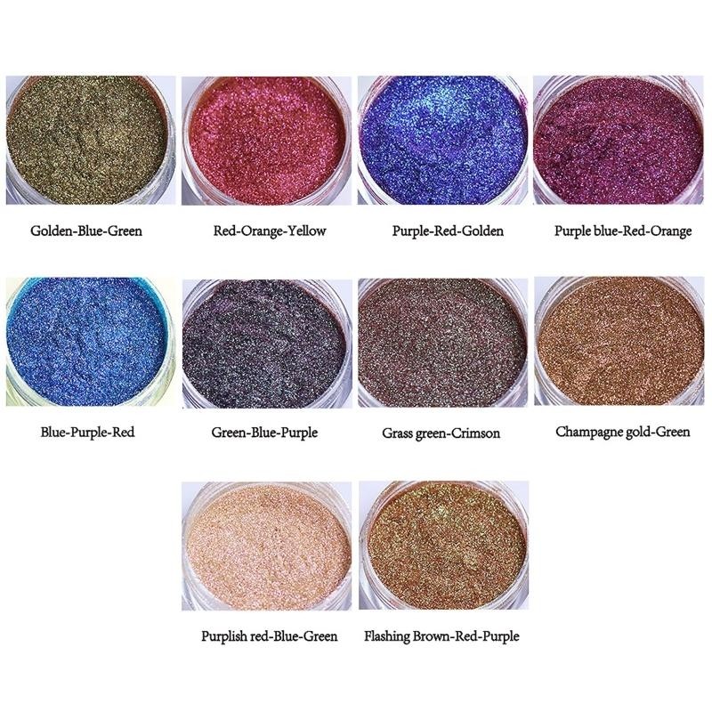 Chameleon Mica Powder for Epoxy Resin 10 Shimmery Chameleon Pigment Powder Natural Color Shift Mica