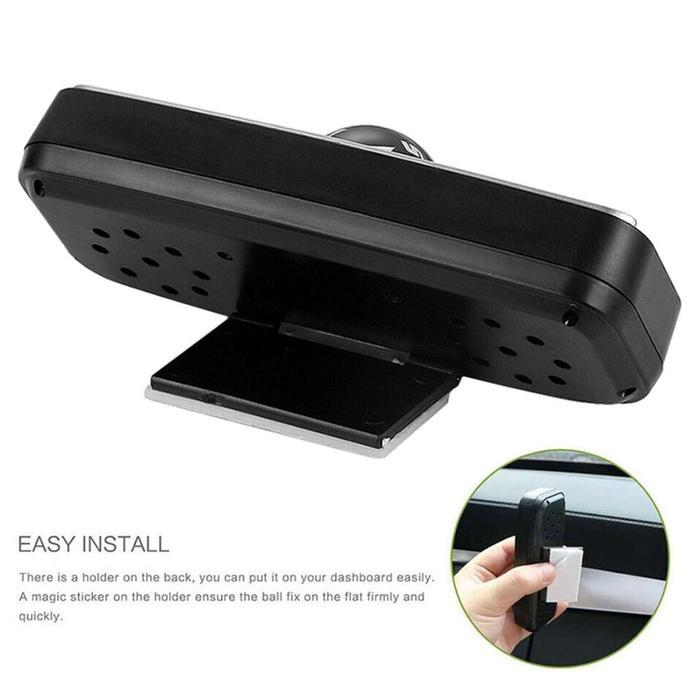 3 IN 1 Termometer Dasbor Mobil Higrometer Digital Pengukur Temperatur Suhu Air Kompas Hygrometer