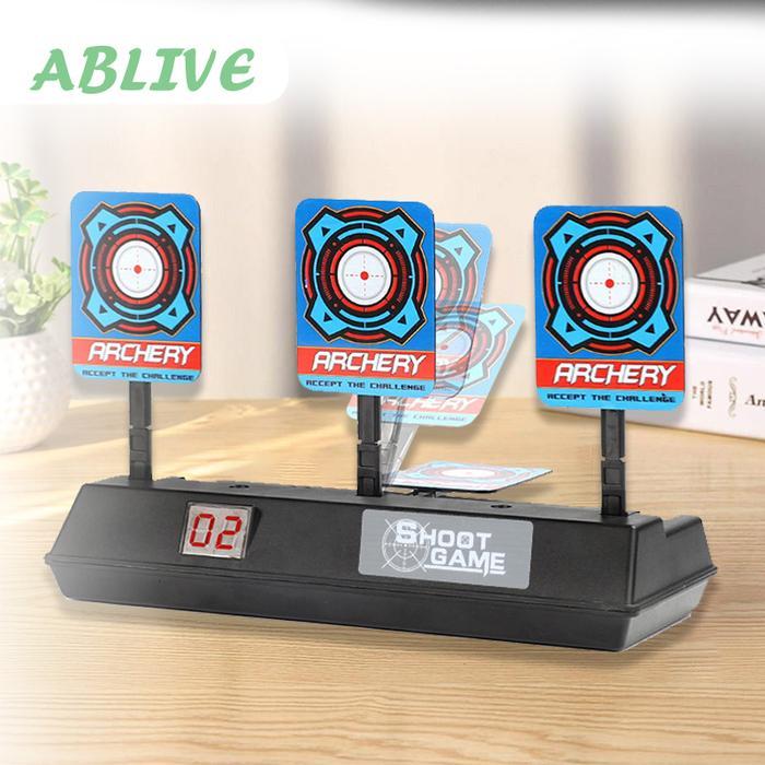 Shooting Target Nerf Papan Target Otomatis Sasaran Tembak Electronic Digital Scoring Target Co