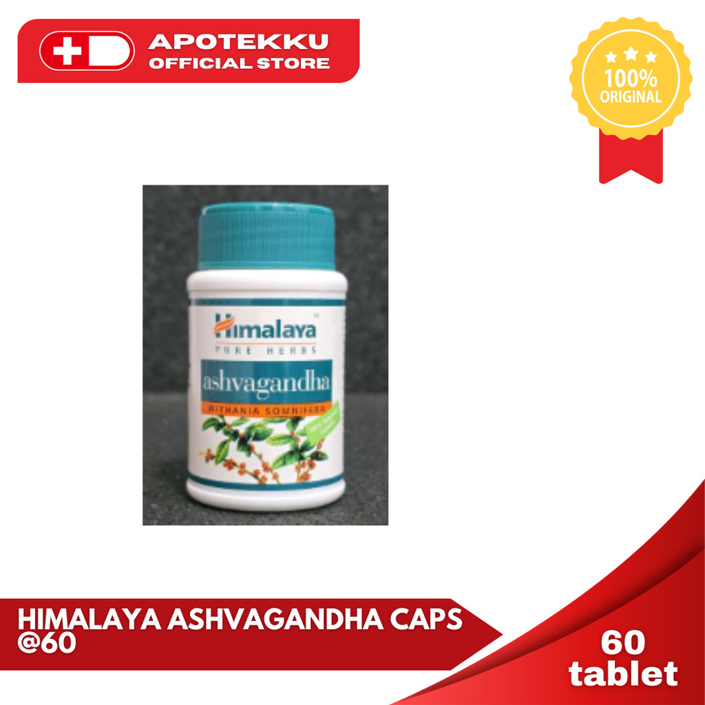 Himalaya Ashvagandha (Botol isi 60 Kapsul)