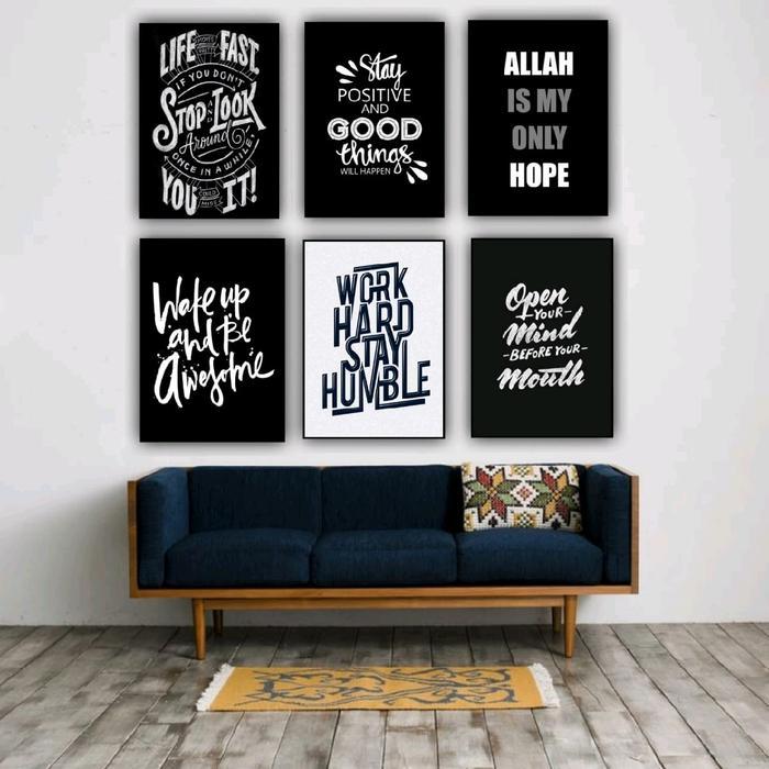 HIASAN DINDING KAMAR COWOK QUOTES AESTHETIC / ALA CAFE / KEREN / COFEE / DEKORASI KAMAR / POSTER