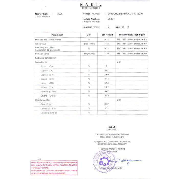 DOMBA COFFEE - ORGANIC VIRGIN COCONUT OIL VCO / MINYAK KELAPA VCO MURNI 250ML