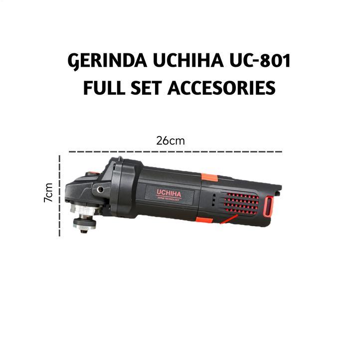 Mesin gerinda uchiha type 802 variable speed angle grinder gurinda ori
