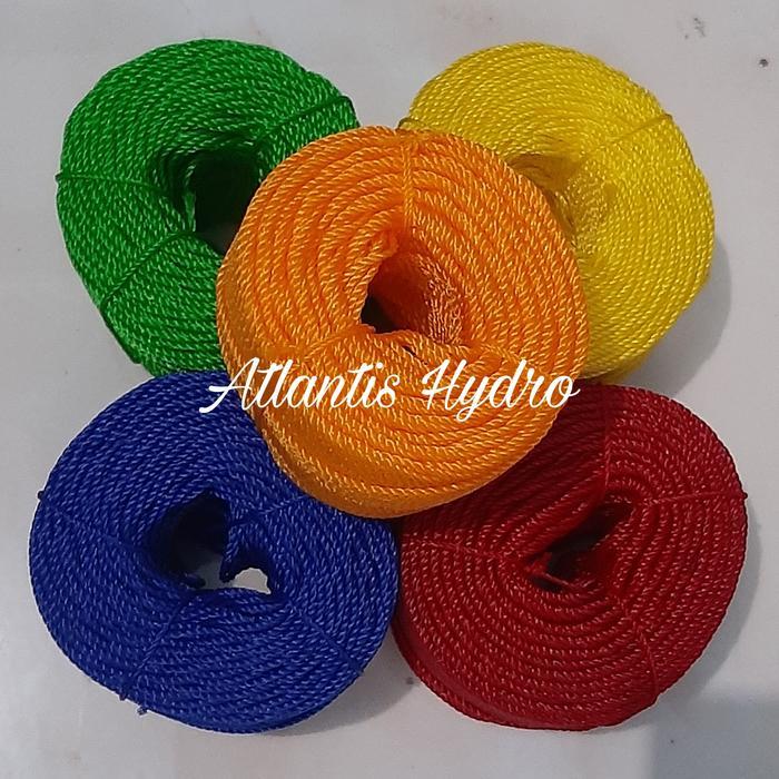 "New" Tali Tambang Plastik 2mm / Tali Tampar / Tali Jaring ( 1Roll ) MURAH