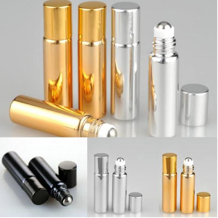 "New" BOTOL KACA ROLL ON UV 10 ML 5 ML BOTOL REFILL PARFUM