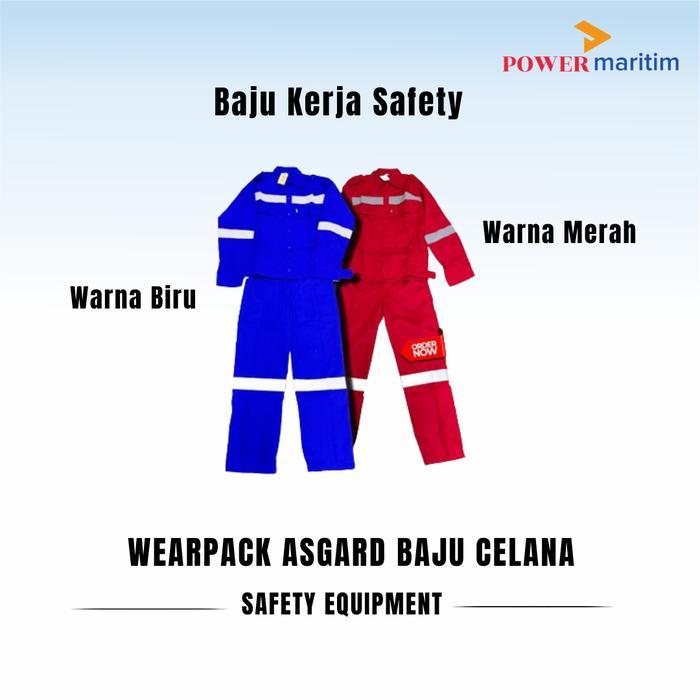 Baju Wearpack Asgard Scoth Light Baju Celana Biru Merah Safety