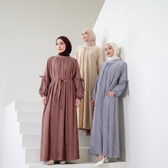 Joley Cloth - Raveena Dress Outfit Simple Timeless Gaun Kondangan Elegant Bridesmiad Bordir Muslimah