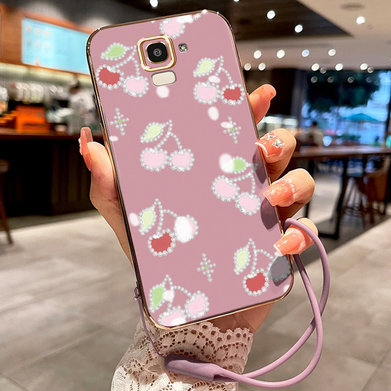 Casing Hp Untuk Samsung Galaxy J6 Prime J6 Plus 2018 Case Ceri pelapisan Kekinian Cesing silikon Kas