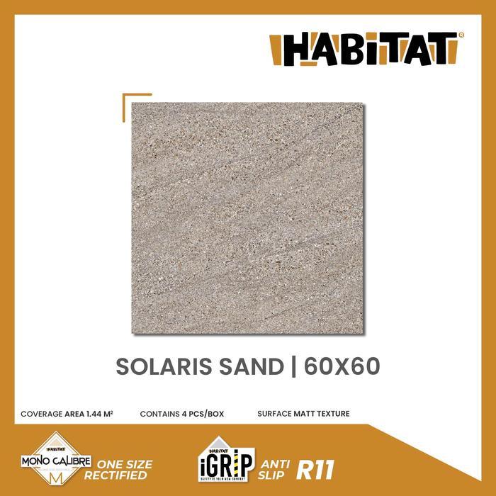 Habitat Igrip Solaris Sand 60x60 Keramik Lantai Kamar Kesat