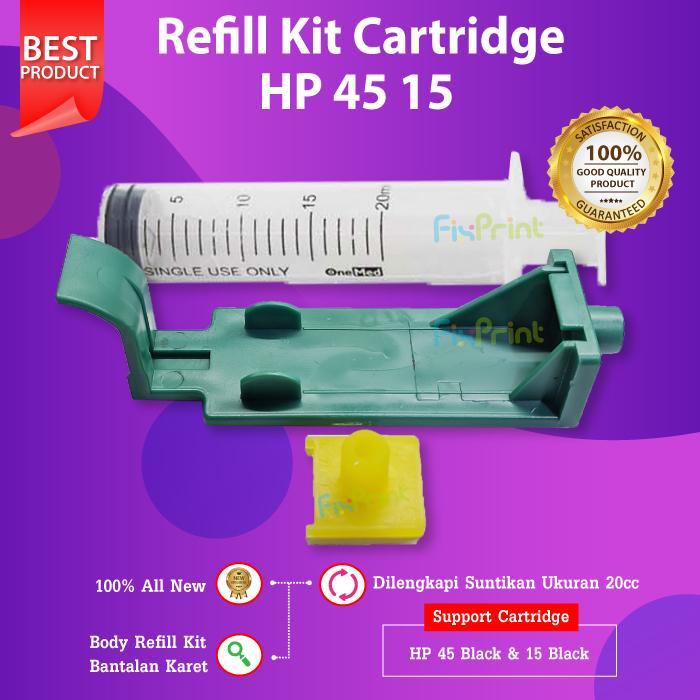 Refill Clip Tool Kit Penyedot Tinta Cartridge H 45 15