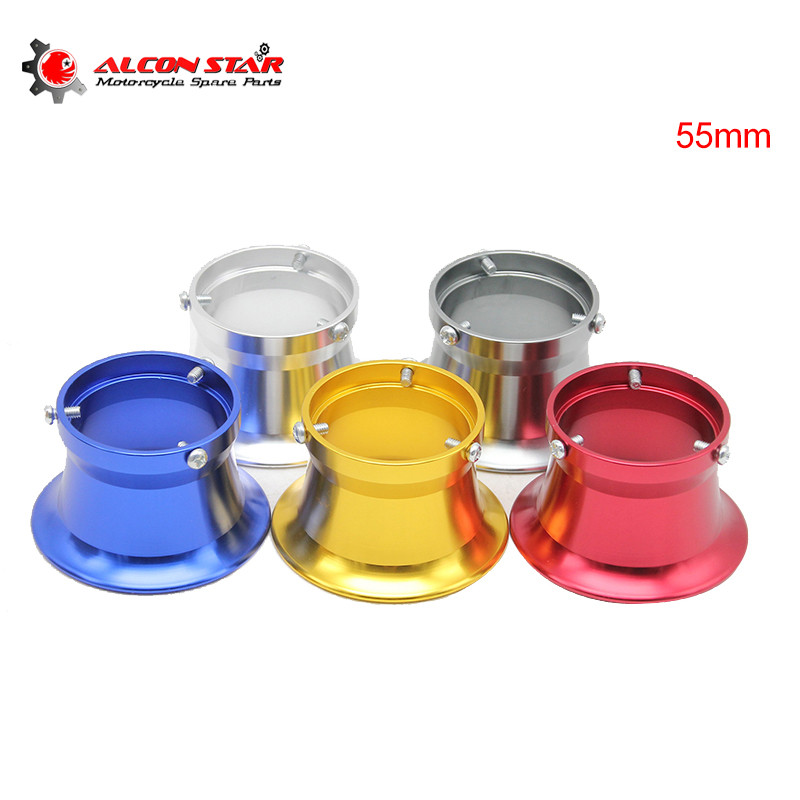 Alconstar-55mm Motorcycle Carburetor Air Filter Cup The Wind Cup Horn Cup Fit PWK32 PWK34 Keihin OKO