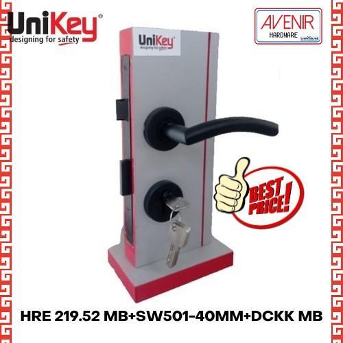UNIKEY HANDLE ON ROSE HRE 219.52 MB KUNCI PINTU SET HITAM HRE 219.52