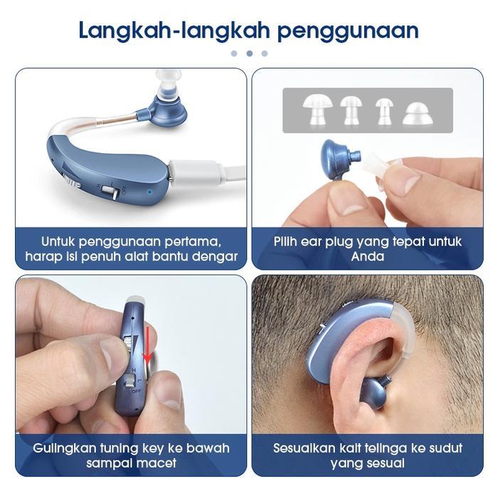 BRITZGO ALAT BANTU DENGAR ASLI RECHARGEABLE DIGITAL ALAT PENDENGARAN TELINGA ORANG TUA ORIGINAL