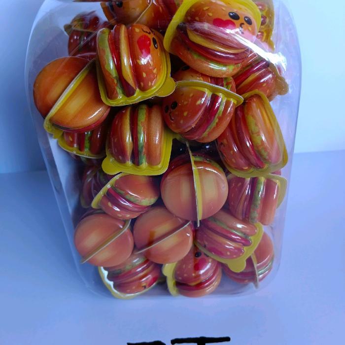 PERMEN MARSHMALLOW BURGER 60 PCS/TOPLES