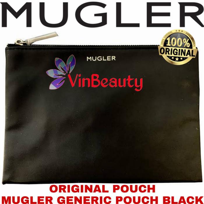 Original Pouch Mugler Generic Pouch Black / Dompet Kosmetik Mugler