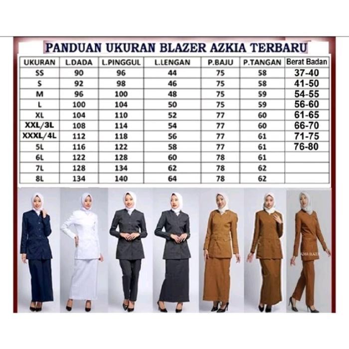 SETELAN BLAZER ABU TUA BAJU SERAGAM DONGKER GURU WANITA SET ROK DAN CELANA KANTOR KERJA