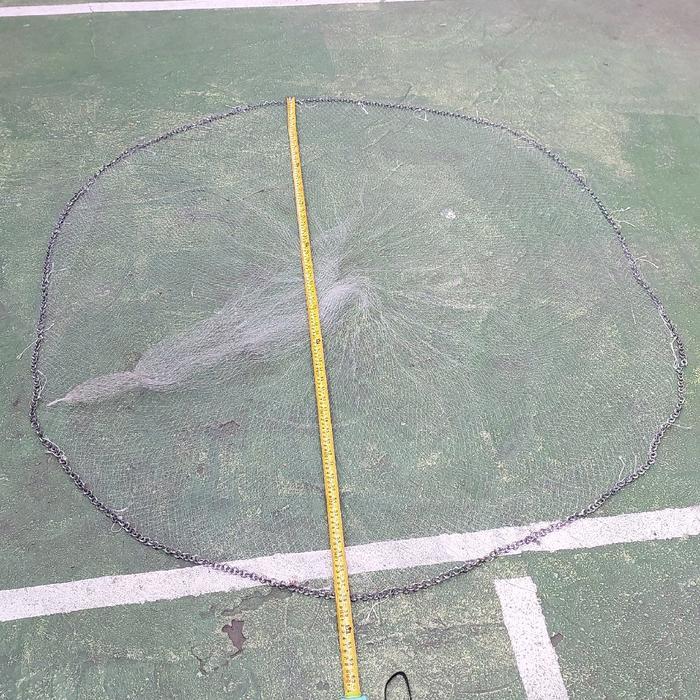 Jala Ikan Dan Jala Udang Kecrik 1,5 Meter Lubang Jari Kelingking Jala Ikan Jala Sungai Jala Lempar