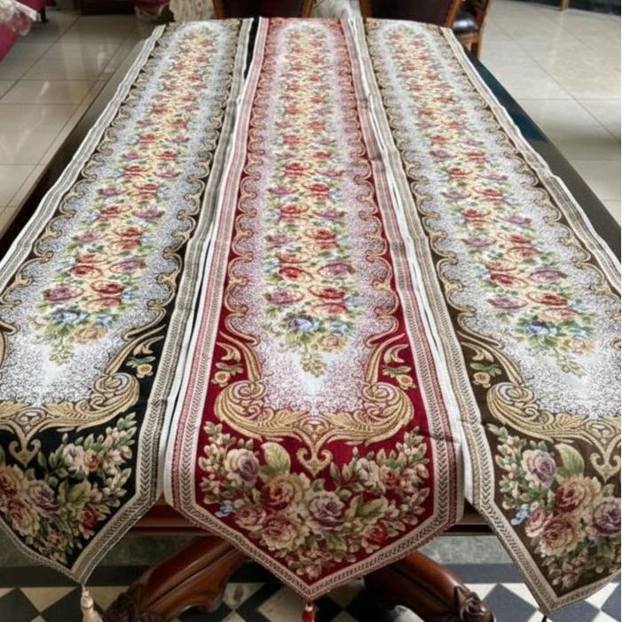 TAPLAK MEJA TAMU/TABLE RUNNER/TAPLAK BUFFET/TAPLAK CONSULTING/TAPLAK MEJA MAKAN BELGIA PREMIUM