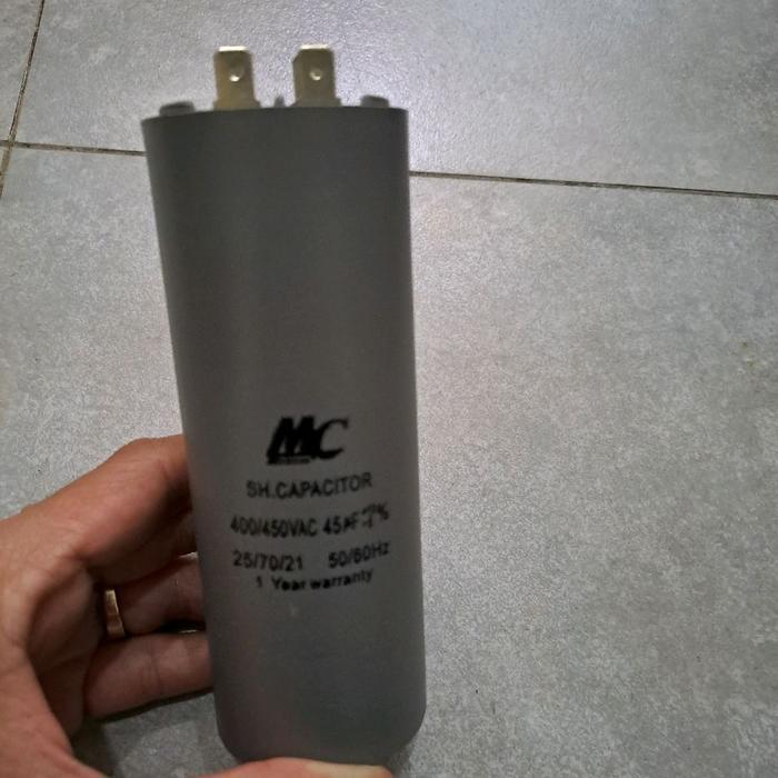 Kapasitor (Capacitor) Pompa 45Uf 450 Vac Mc