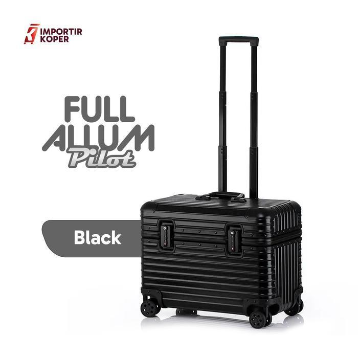 Importir Koper Full Aluminium Pilot 18 - 20 Inch Kabin High Quality Koper Make Up - Camera Lens Case