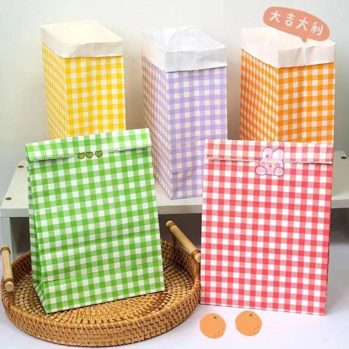 Korean Paper Bag Aesthetic Kertas gift bag pembungkus Snack Kue Kering Cookies Tas Kado - GF0528