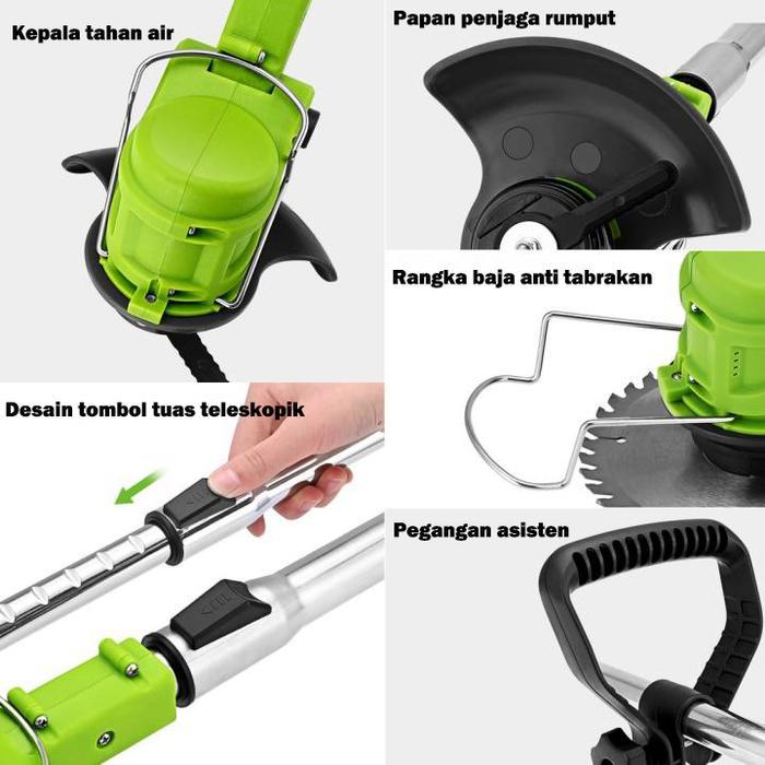 Mesin Potong Rumput 36V/48V Mesin Pemotong Rumput Mesin Rumput Baterai