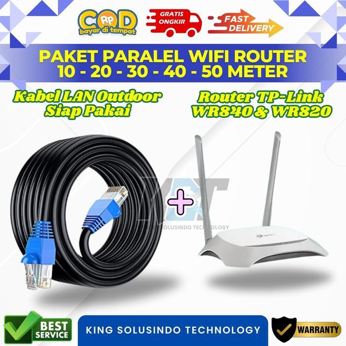 Terbaru Best Quality 100% Original Paket Wifi Paralel Kabel Lan 100 Meter Outdoor Dan Access Point