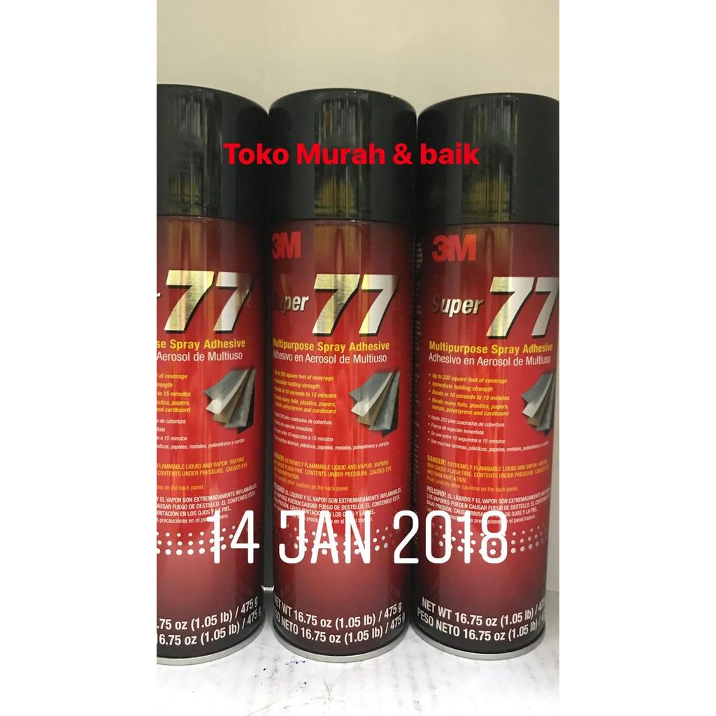 Terlaris Lem 3M Super 77 Multipurpose Spray Adhesive / Super 77 3M