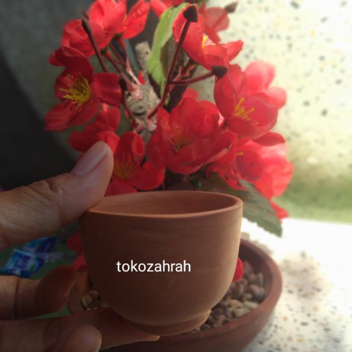 Cangkir Mini Teko Poci/Gelas Cangkir semi keramik ukuran kecil