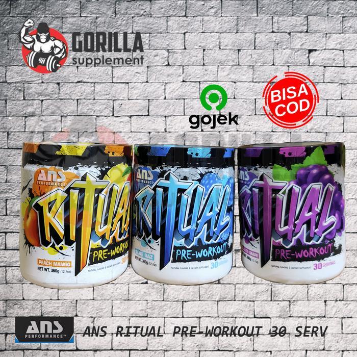 ORIGINAL ANS RITUAL 30 Serving Serv PREWORKOUT PWO WIB READY STOCK