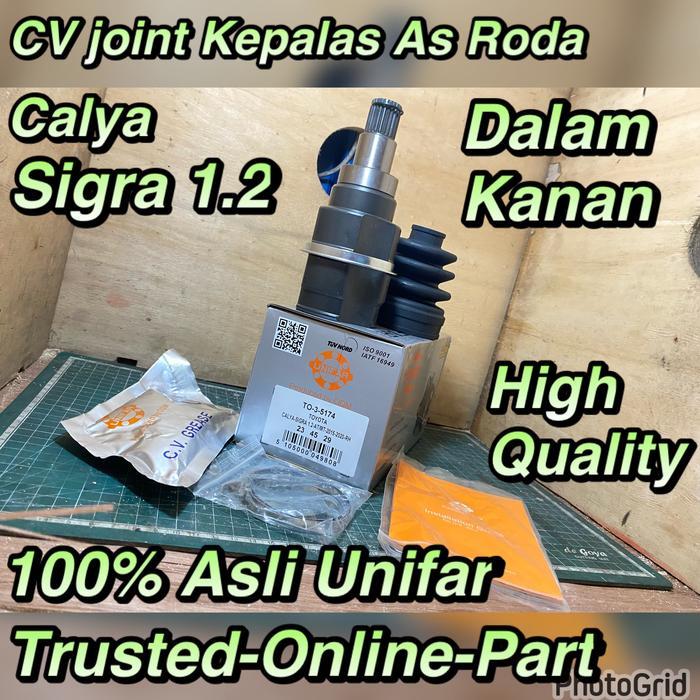 Cv Joint Sigra Calya Dalam Kanan At Mt 100% Asli Unifar