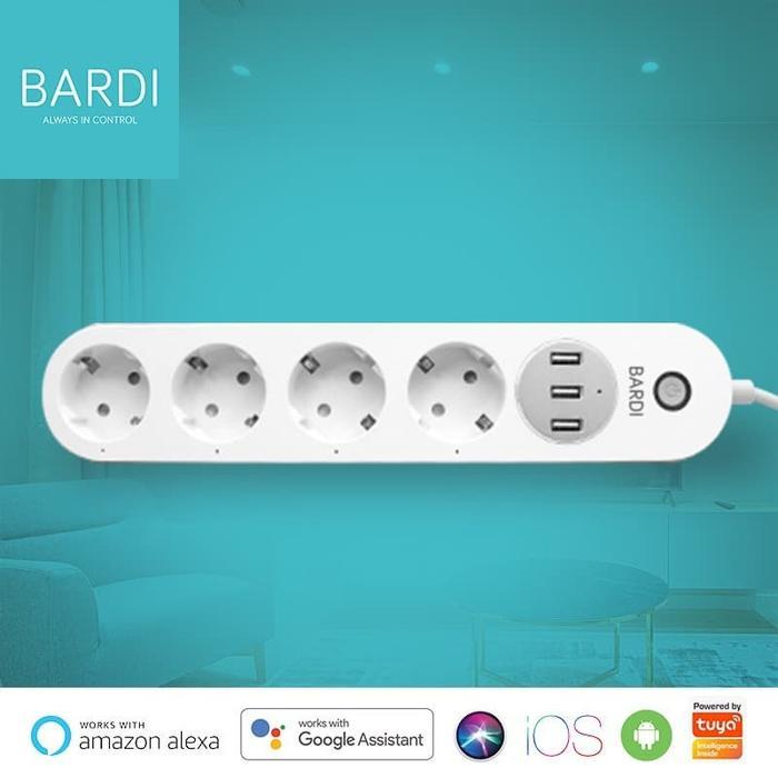 BARDI Smart Power Strip Extension Steker Stop Kontak Socket Plug Wifi