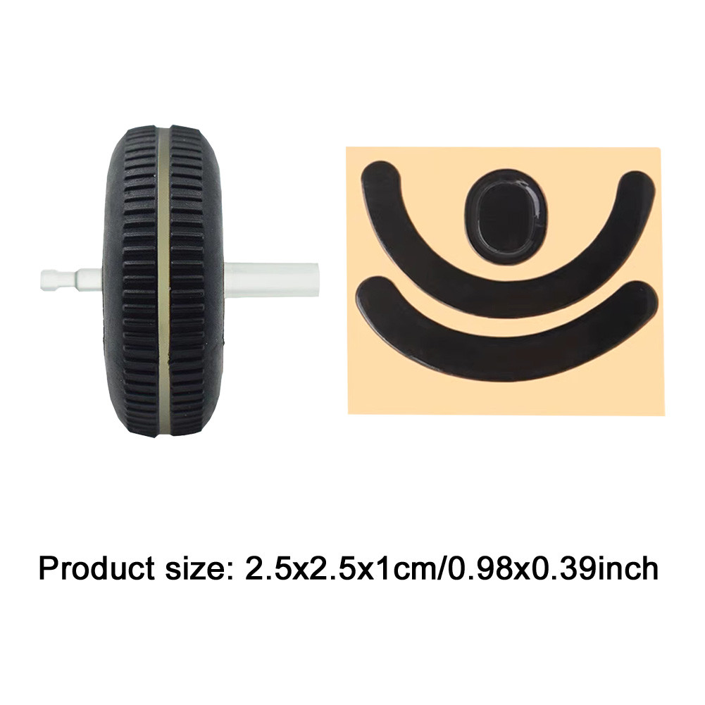 1-2Sets Mouse Scroll Wheel Pulley Mouse Skates Feet Pad Replacement Plastic Rolling Wheel For G403