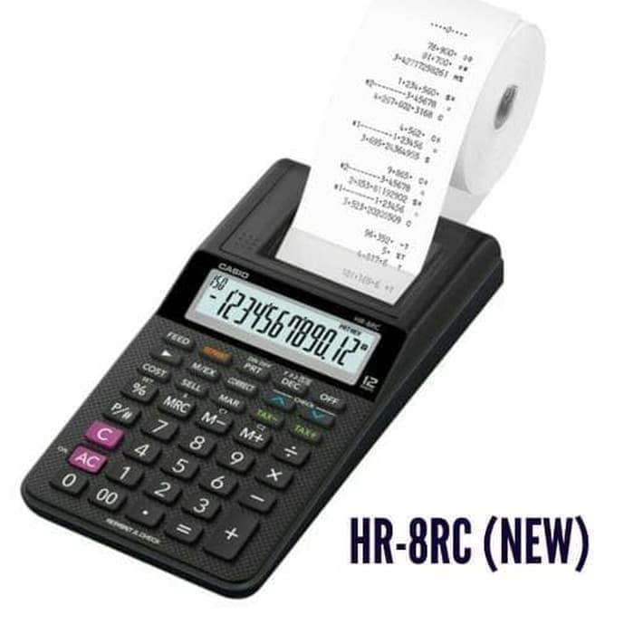 Terlaris Kalkulator Casio Hr-8 Rc - Print Kalkulator