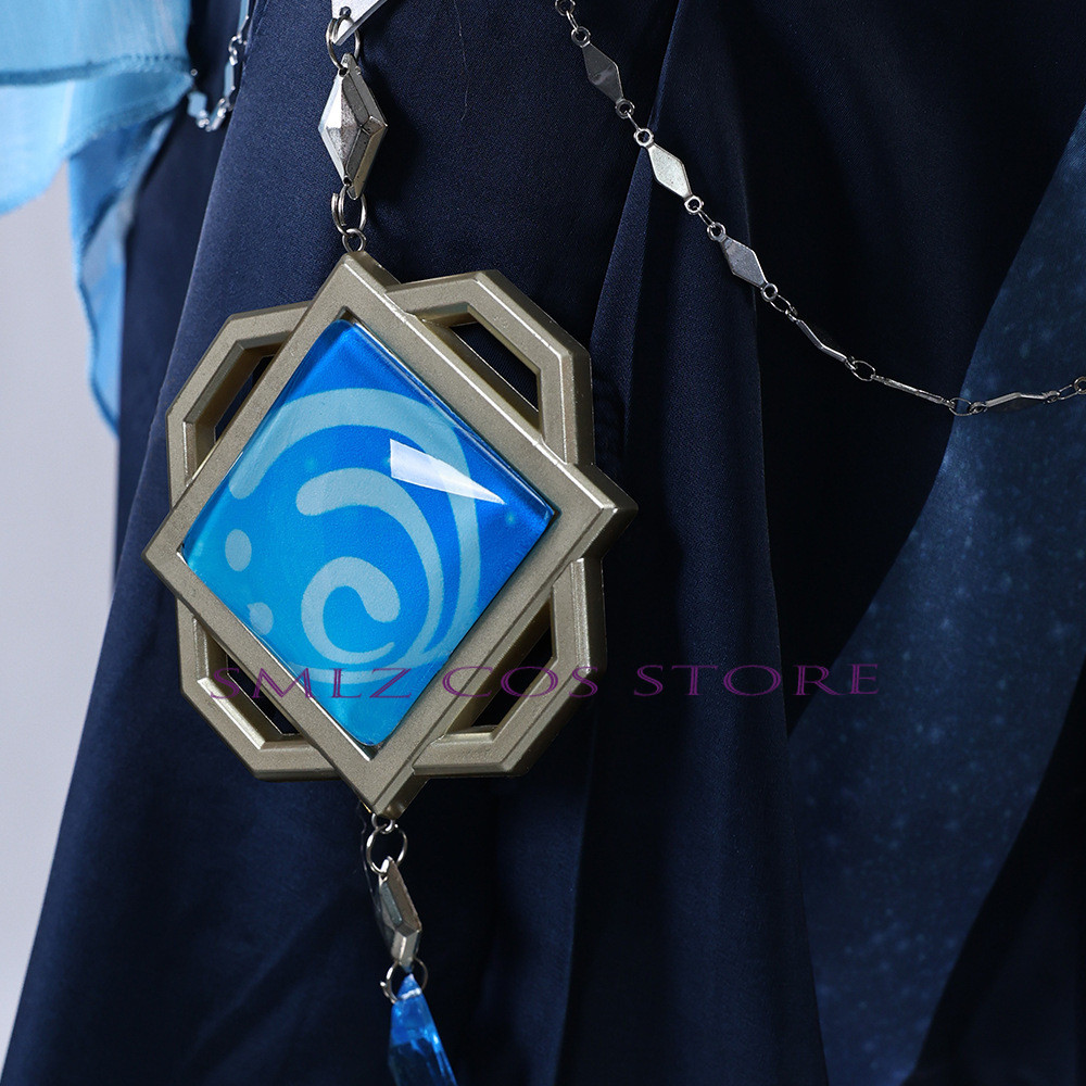 Newly Yelan Cosplay Genshin Impact Yelan Sexy Clothing Skin Tranquil Banquet Costume Wig Holloween