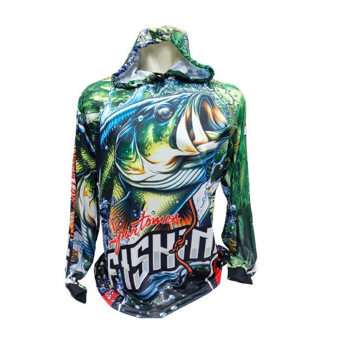 Jersey mancing mania kaos mancing baju mancing ikan full printing lenggang panjang kupluk