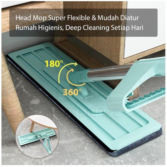 Alat Pel Lantai Praktis Pel Tarik/ Alat Pel Praktis Tarik Peras Otomatis Ultra Mop Acline Pel Lantai