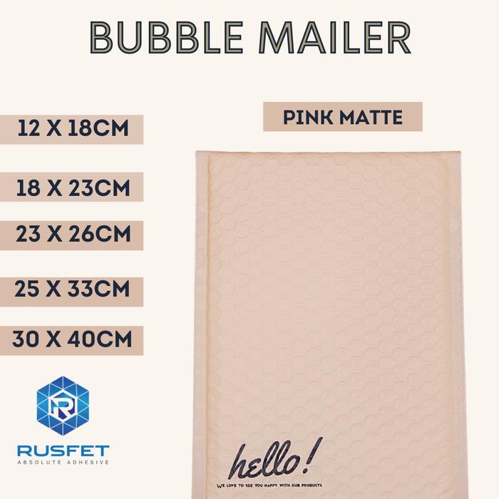 AMPLOP BUBBLE MURAH BUBBLE MAILER BUBBLE PACKING PINK MATTE VARIAN
