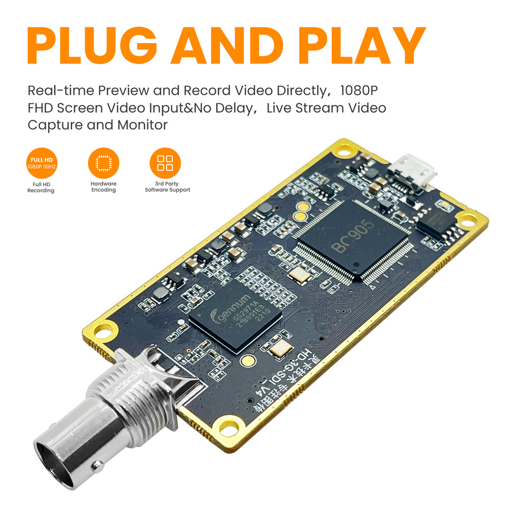 PROMO   H.264 SDI to USB Capture Card Encoder SDI TO UVC Capture for OBS Potplayer 3G SDI TO UVC and