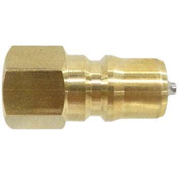 Nitto Kohki 3P-A Brass Plug Cupla 3/8" Female Thread Nbr Seal