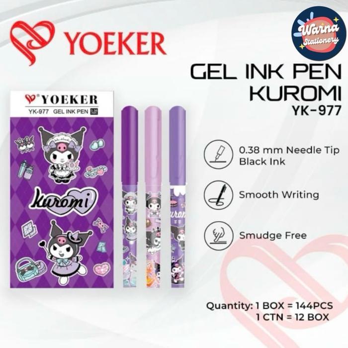 GEL PEN YOEKER YK-977 KUROMI