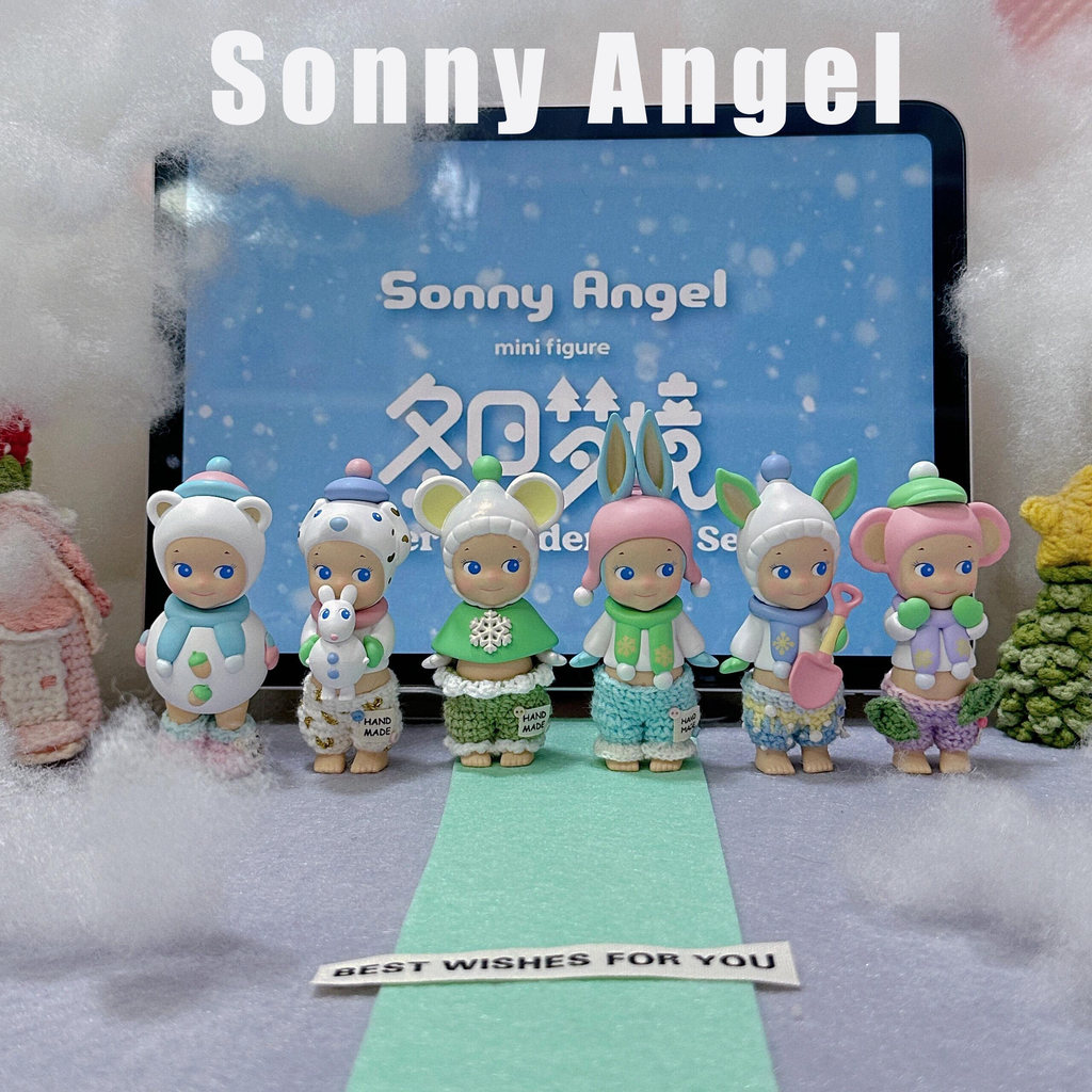 Sonny Angel blind box toys winter wonderland series anime action mini figure desktop ornament