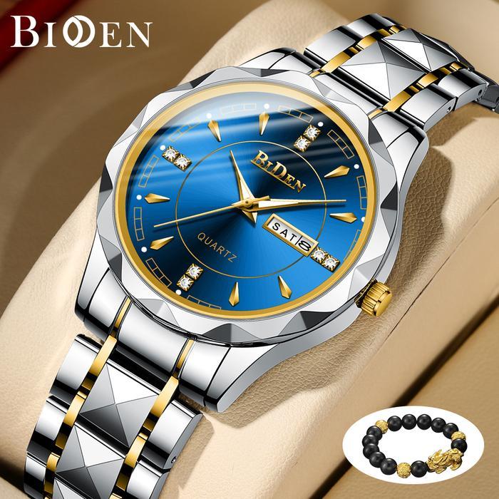 Biden Jam Tangan Pria Kalender Anti Air Original Luminous Mewah Luxury