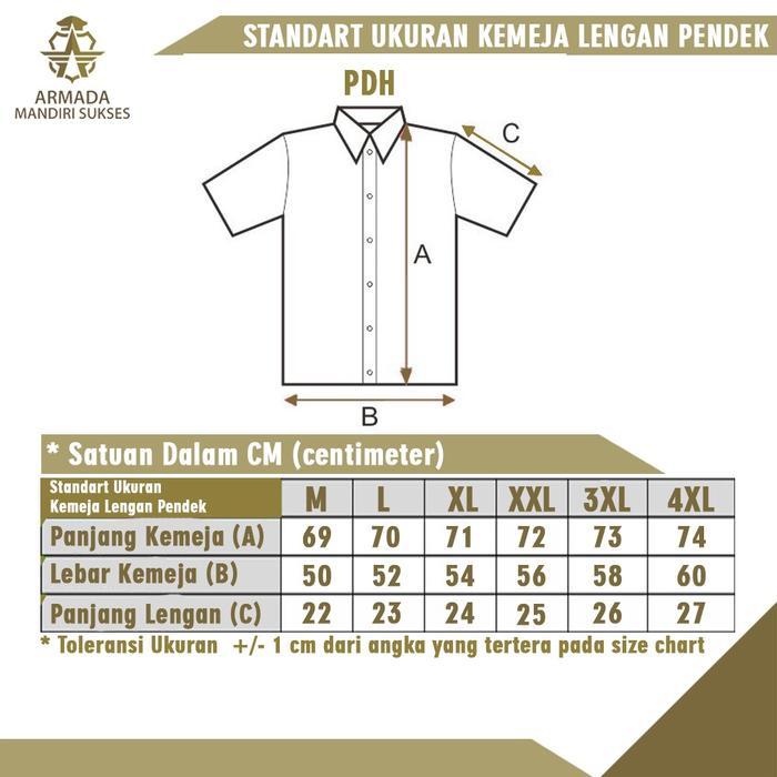 Seragam PDL Safari Lengan Pendek Biru Dongker Seragam Safari Satpam