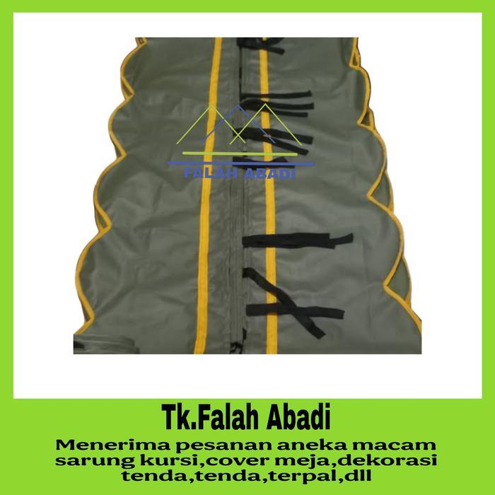 TERPAL TENDA PESTA BAHAN SEMI KARET PAKAI PONI TERPAL 6X8