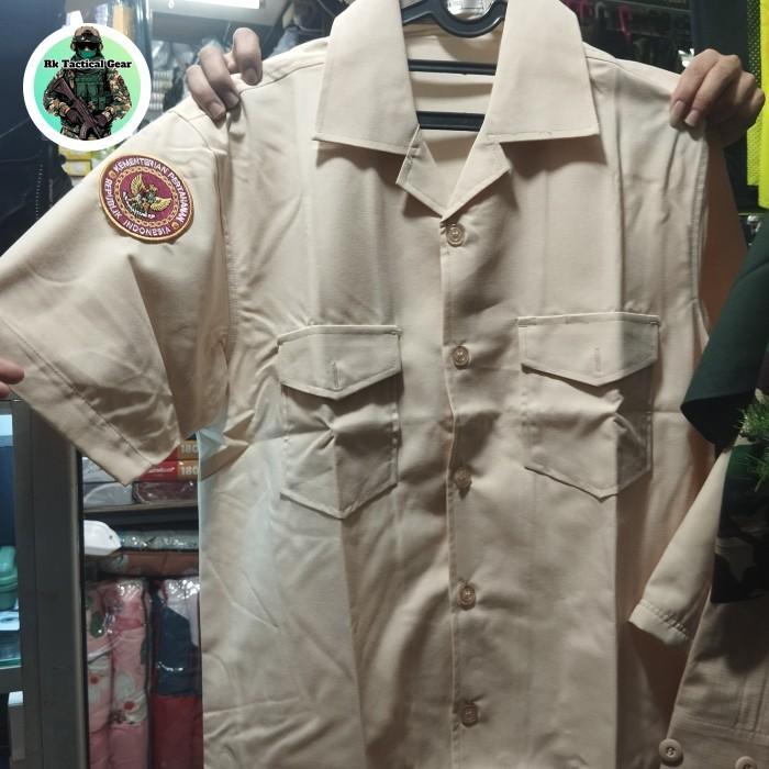 BAJU SERAGAM PDH PNS KEMHAN LAKI2 1 STEL BAJU PNS KEMHAN PRIA KUALITAS TERBAIK